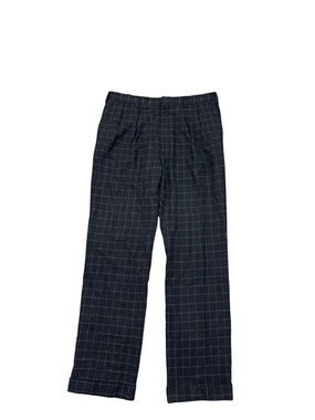 Purple Label Black Checker 100% Cashmere Men Pants Sz 34